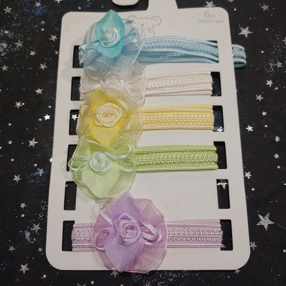 Baby girl bows flowers headbands